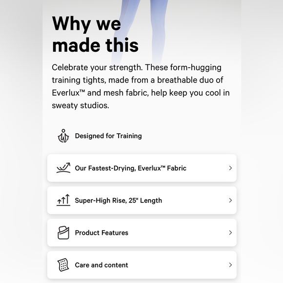 Everlux and Mesh Super-High-Rise
Training Tight 25" - Picture 6 of 6